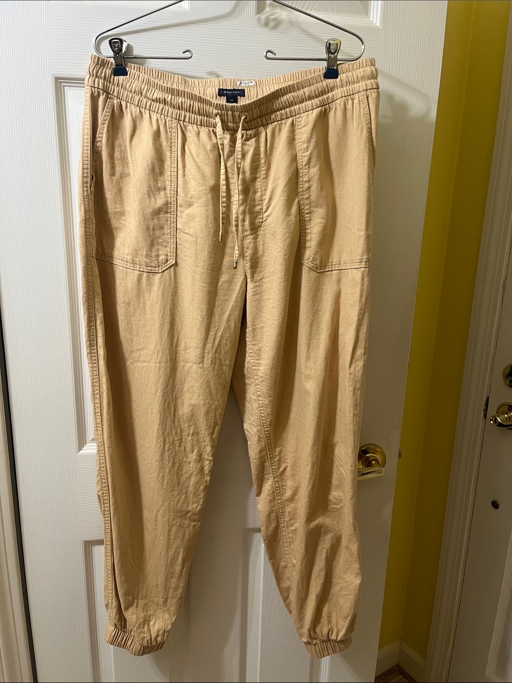 Tommy Hilfiger Beige Drawstring Jogger Pants